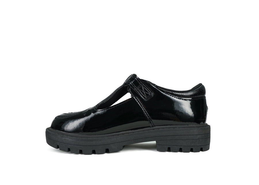 ADEL - Patent Unicorn T - Bar School Shoes Girl School Shoe All Girls ToeZone Footwear