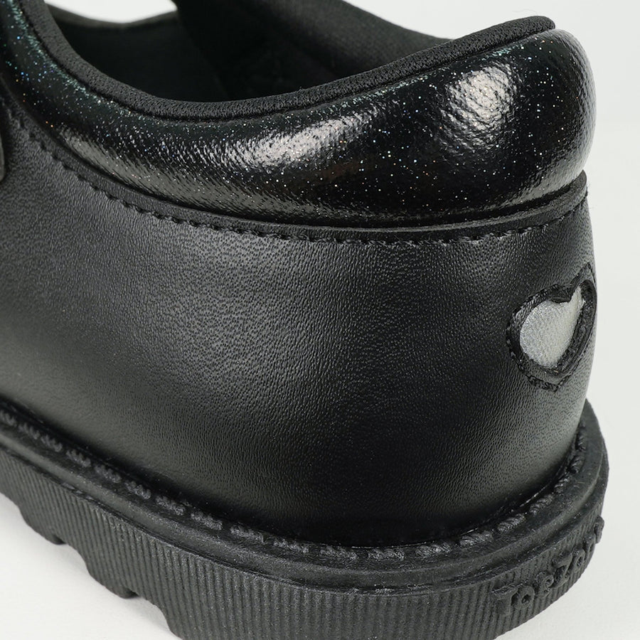 KAT Girls Vegan Flower Rip-Tape School Shoes - Main Image