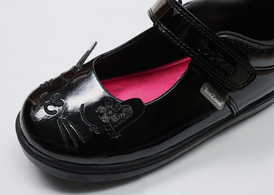 KIT - Patent Bunny School Shoes Girls School Shoe All Girls ToeZone Footwear