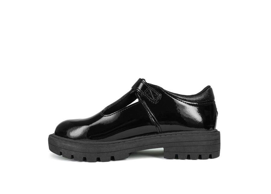 PIA - Patent T - Bar Star School Shoes Girls School Shoe All Girls ToeZone Footwear
