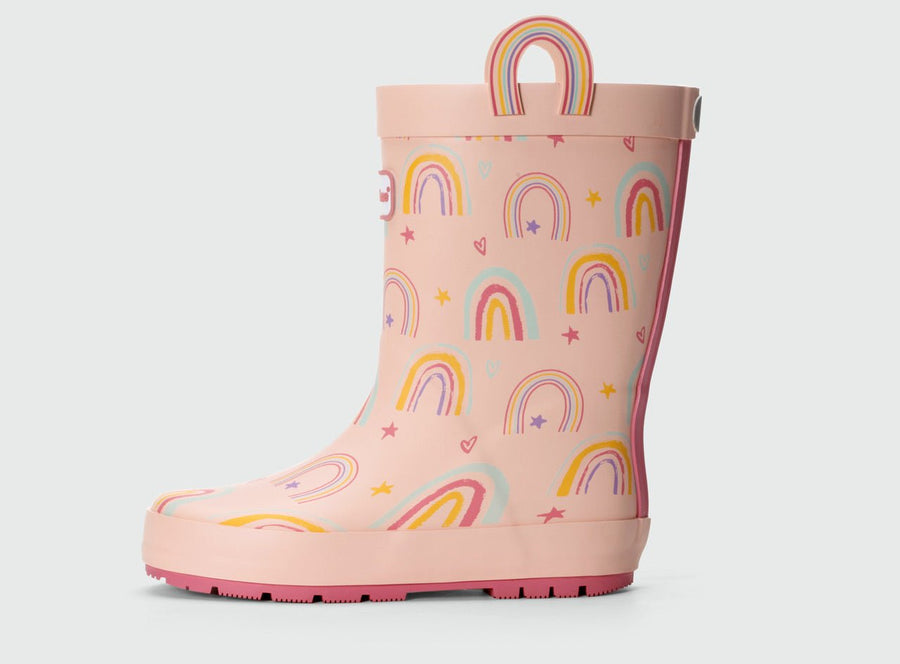 PRE - ORDER – Etta Pink Rainbow Waterproof Girls’ Wellies All Girls ToeZone Footwear
