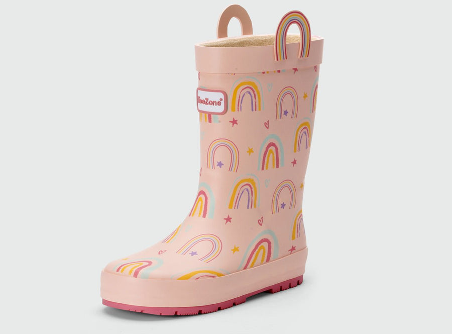 PRE - ORDER – Etta Pink Rainbow Waterproof Girls’ Wellies All Girls ToeZone Footwear