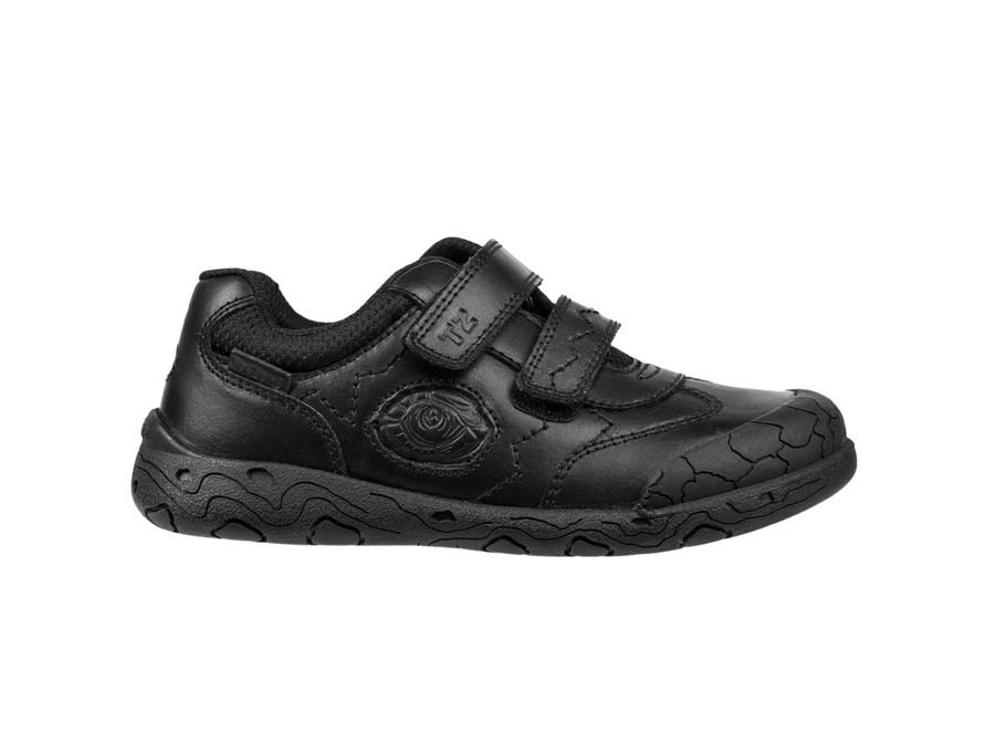 LUCA Rubber Boys Ortholite Black Luca Dinosaur School Shoes