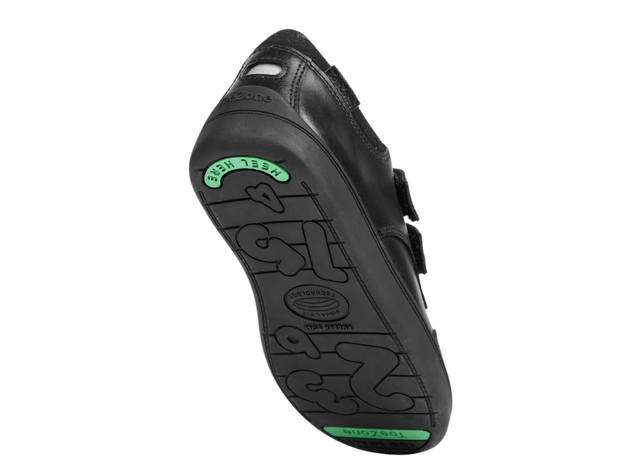 PRE - ORDER - OLIVER - Boys Ortholite Black Smart Ortholite School Shoes Boys School Shoes All Boys ToeZone Footwear