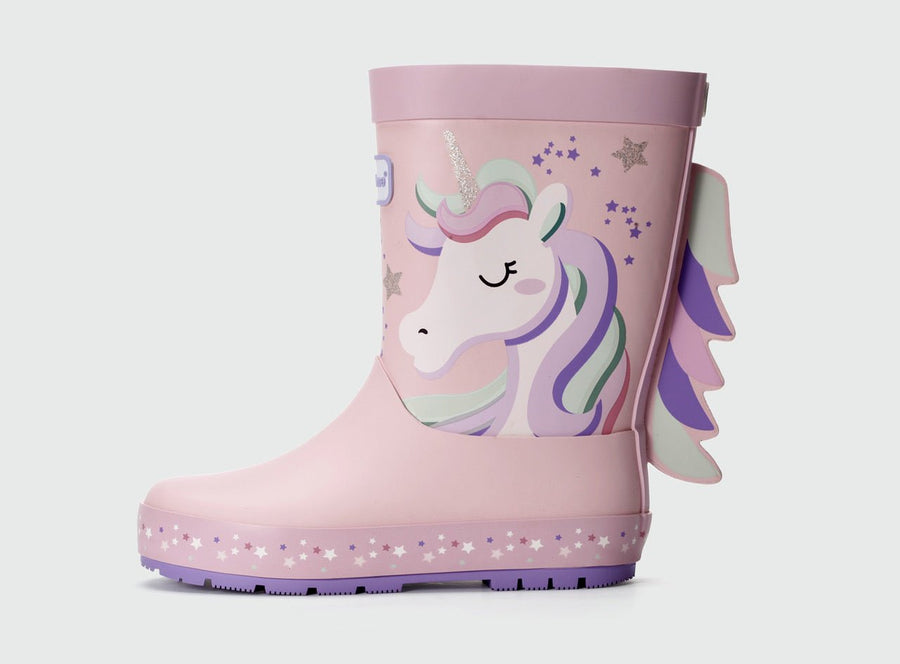 PRE - ORDER – Star Unicorn Girls’ Waterproof Wellies Wellies All Girls ToeZone Footwear