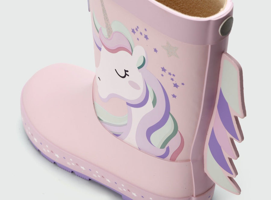 PRE - ORDER – Star Unicorn Girls’ Waterproof Wellies Wellies All Girls ToeZone Footwear