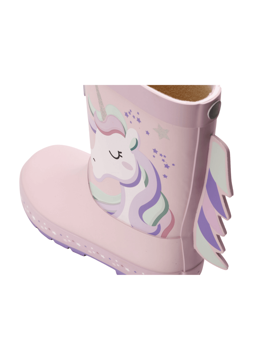 PRE - ORDER – Star Unicorn Girls’ Waterproof Wellies Wellies All Girls ToeZone Footwear