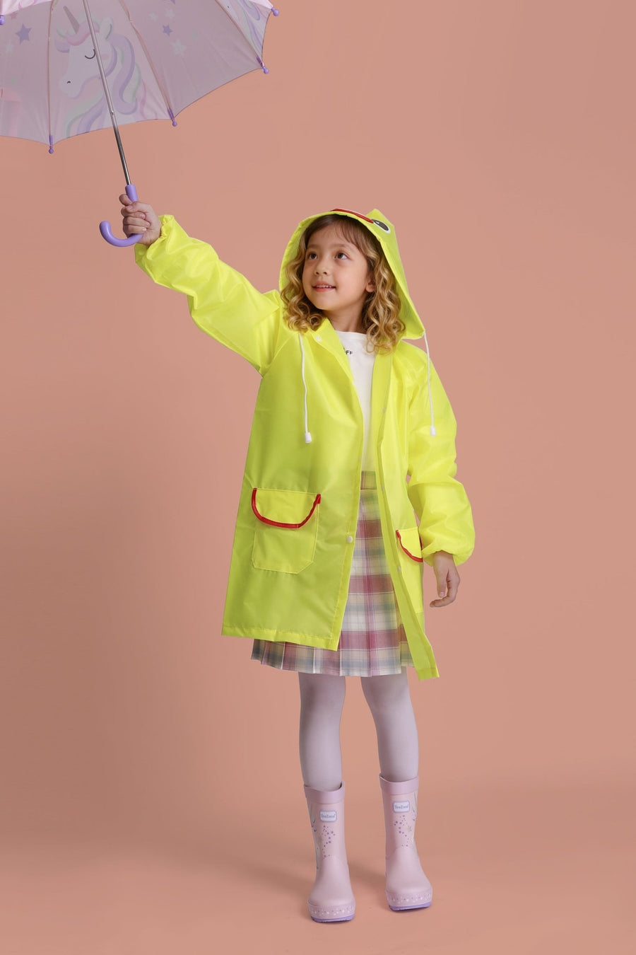 Pre - Order| ToeZone Twinkle Girls Pink Unicorn Waterproof Umbrella – Kids Rain Umbrella Umbrella All Girls ToeZone Footwear