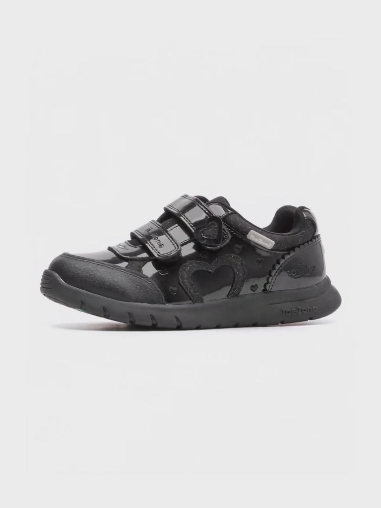 Girls leather school shoes