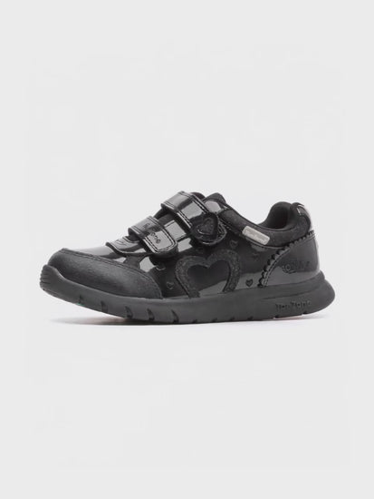 Girls leather school shoes