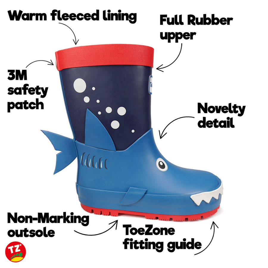 RICO - Novelty Shark Rain Boot