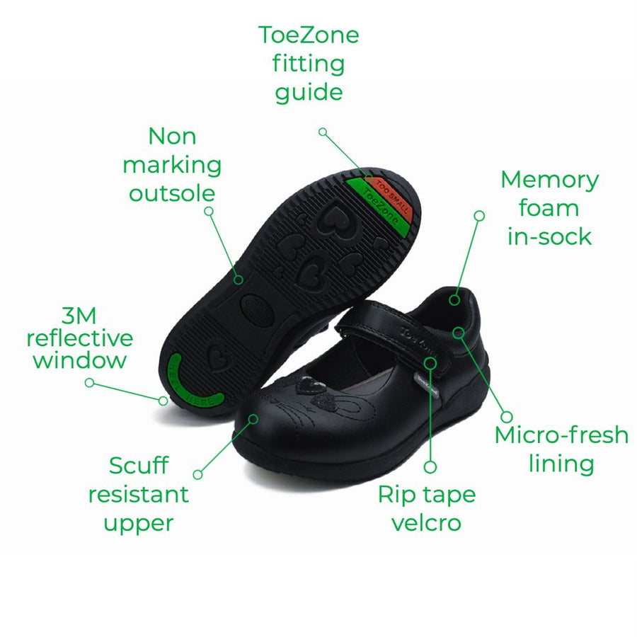 Agnes Girls School Shoe All Girls ToeZone Footwear