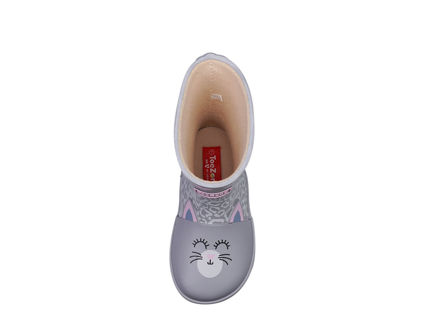 BAILEY Cat Novelty Wellies All Girls ToeZone Footwear