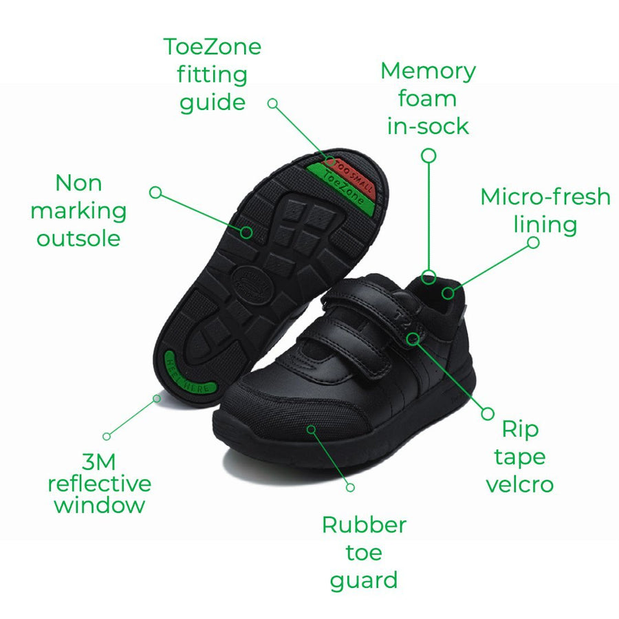 Noah Boys School Shoes All Boys ToeZone Footwear