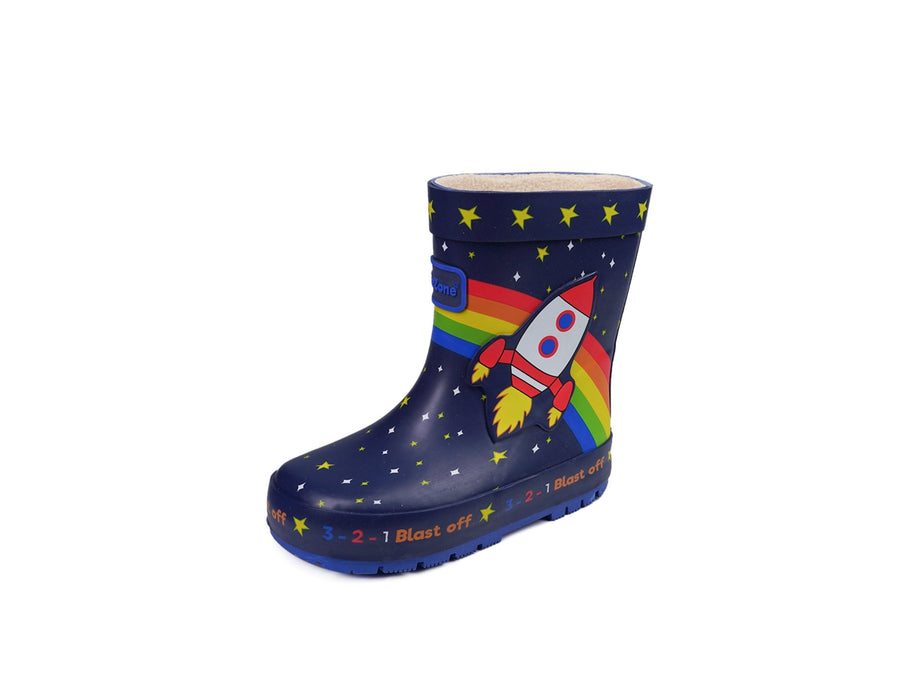 QUINN Space Rocket Wellie Wellies All Boys ToeZone Footwear