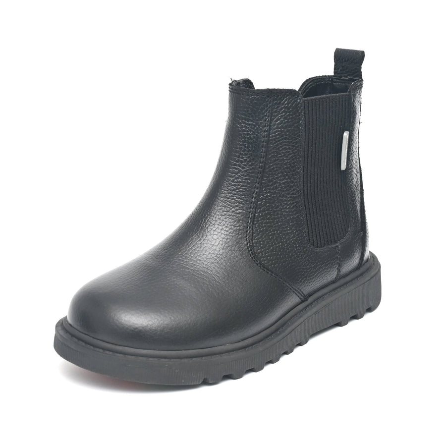 ROYAL Boys All Leather Side Gusset and Side Zip boots with Grey Insocks Boots ToeZone Footwear