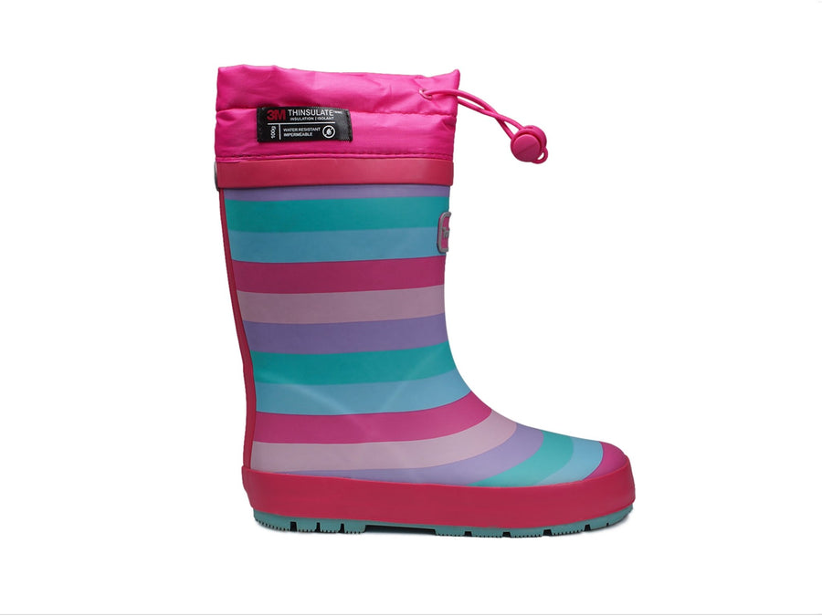 STRIPE Tie top wellies Wellies All Girls ToeZone Footwear