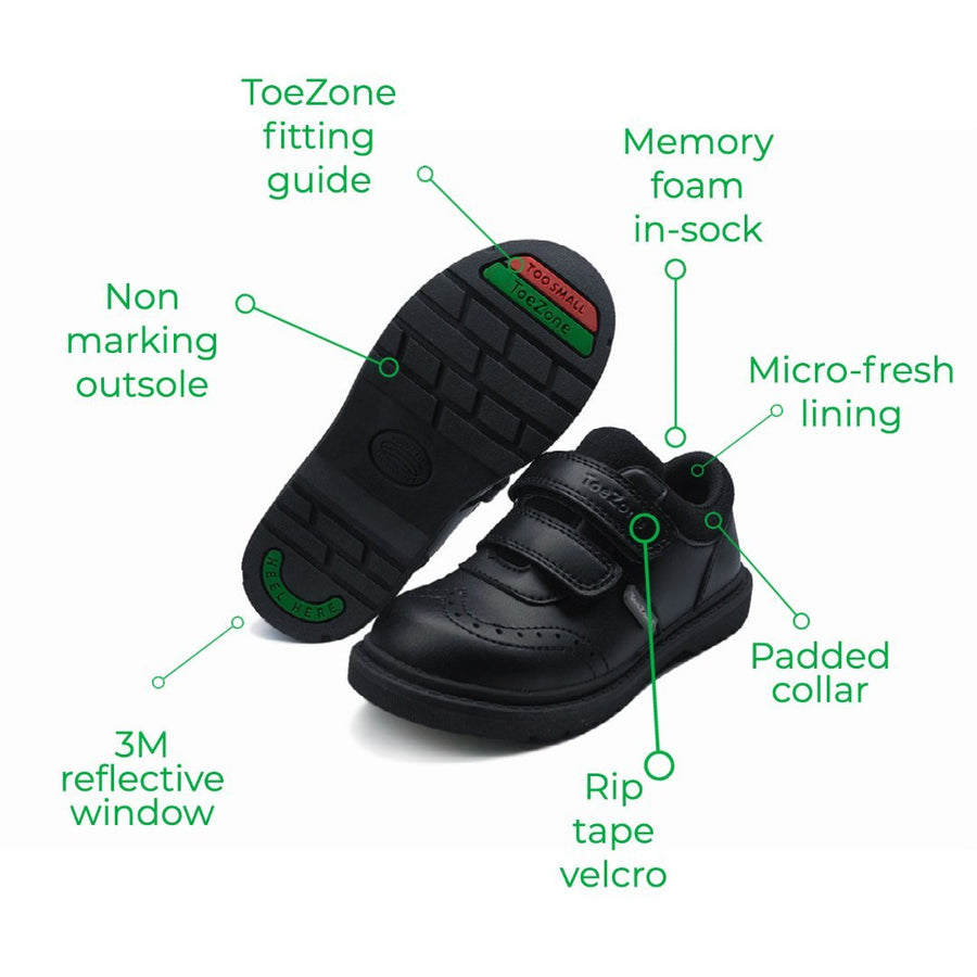 Van Boys School Shoes All Boys ToeZone Footwear